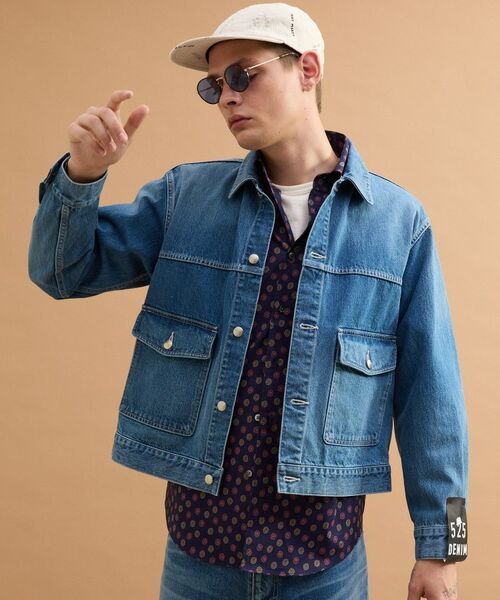 TAKEO KIKUCHI / タケオキクチ Gジャン・デニムジャケット | コットンデニムGジャン（ブルー(092)）