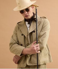 TAKEO KIKUCHI / タケオキクチ レザーブルゾン・ジャケット | ミリタリークロスPコート