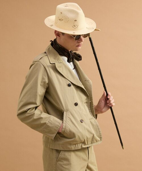 TAKEO KIKUCHI / タケオキクチ レザーブルゾン・ジャケット | ミリタリークロスPコート | 詳細16