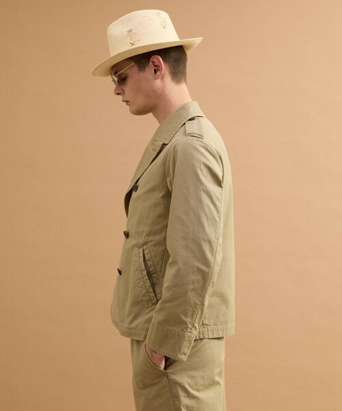 TAKEO KIKUCHI / タケオキクチ レザーブルゾン・ジャケット | ミリタリークロスPコート | 詳細2