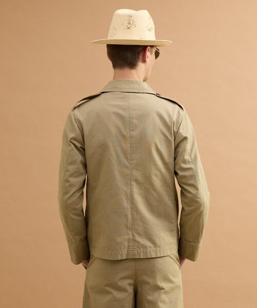 TAKEO KIKUCHI / タケオキクチ レザーブルゾン・ジャケット | ミリタリークロスPコート | 詳細3