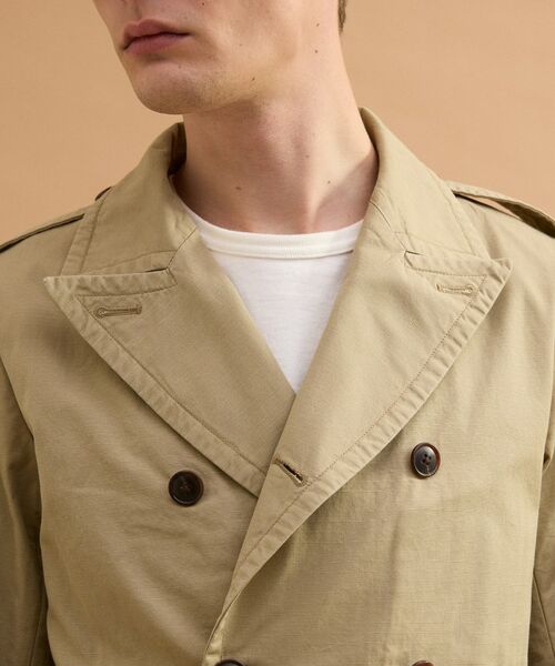 TAKEO KIKUCHI / タケオキクチ レザーブルゾン・ジャケット | ミリタリークロスPコート | 詳細4