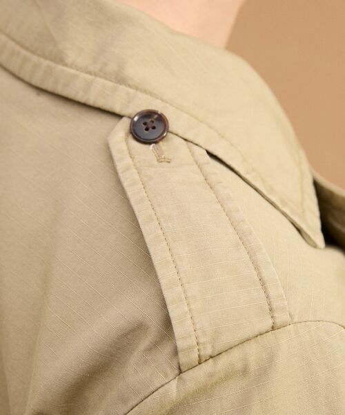 TAKEO KIKUCHI / タケオキクチ レザーブルゾン・ジャケット | ミリタリークロスPコート | 詳細8