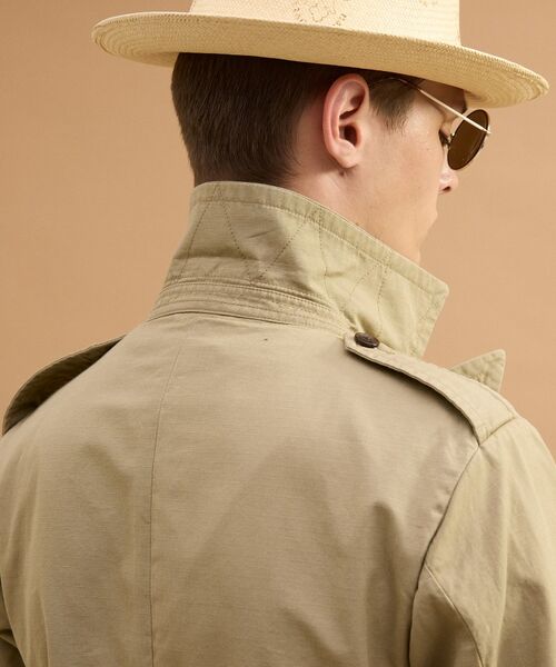 TAKEO KIKUCHI / タケオキクチ レザーブルゾン・ジャケット | ミリタリークロスPコート | 詳細9