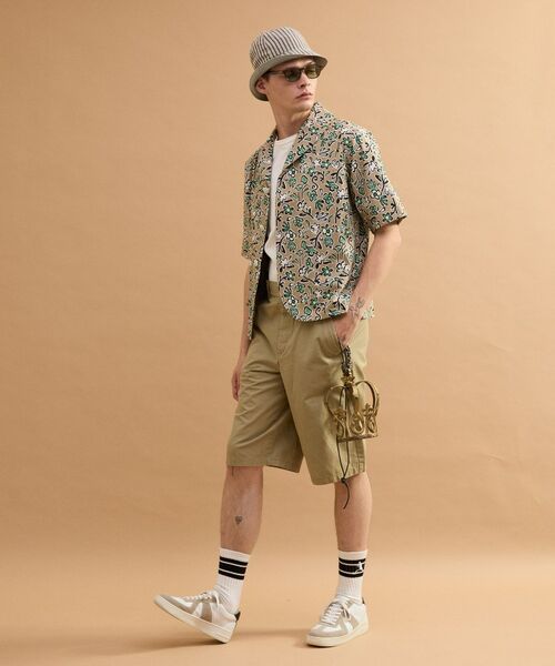 TAKEO KIKUCHI / タケオキクチ レザーブルゾン・ジャケット | フラワープリント半袖ジャケット | 詳細17