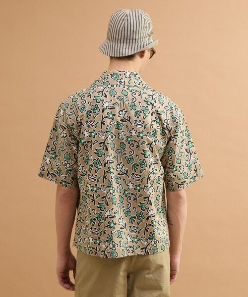 TAKEO KIKUCHI / タケオキクチ レザーブルゾン・ジャケット | フラワープリント半袖ジャケット | 詳細3