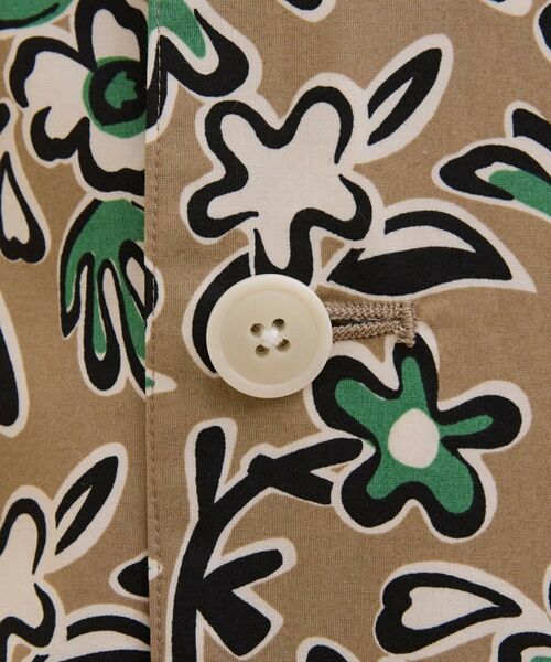 TAKEO KIKUCHI / タケオキクチ レザーブルゾン・ジャケット | フラワープリント半袖ジャケット | 詳細9