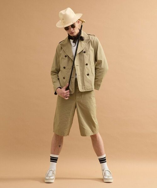 TAKEO KIKUCHI / タケオキクチ ショート・ハーフ・半端丈パンツ | ミリタリークロスショーツ | 詳細12