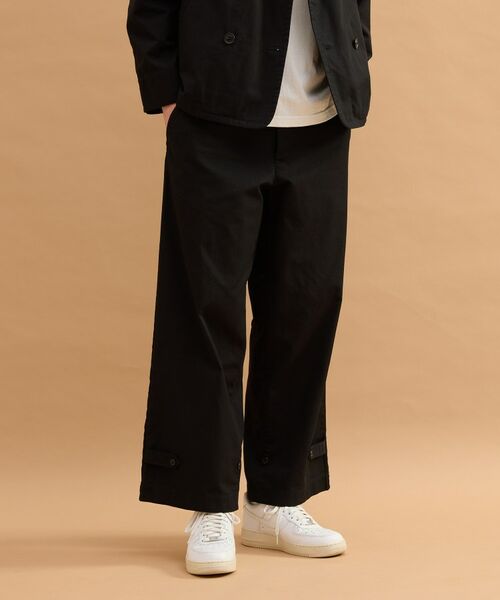 TAKEO KIKUCHI / タケオキクチ パンツ | ミリタリークロスパンツ（ブラック(019)）