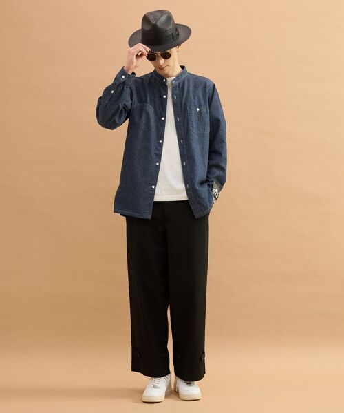 TAKEO KIKUCHI / タケオキクチ シャツ・ブラウス | バンドカラーデニムシャツ | 詳細10