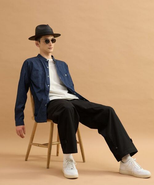 TAKEO KIKUCHI / タケオキクチ シャツ・ブラウス | バンドカラーデニムシャツ | 詳細12