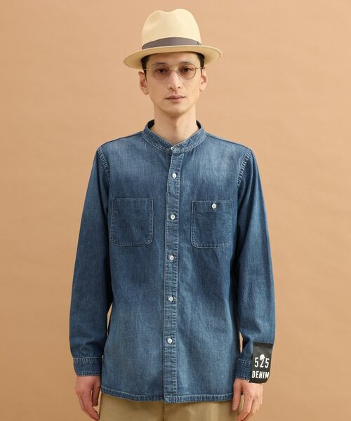 TAKEO KIKUCHI / タケオキクチ シャツ・ブラウス | バンドカラーデニムシャツ | 詳細14