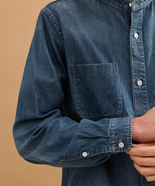 TAKEO KIKUCHI / タケオキクチ シャツ・ブラウス | バンドカラーデニムシャツ | 詳細19