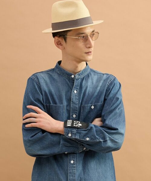 TAKEO KIKUCHI / タケオキクチ シャツ・ブラウス | バンドカラーデニムシャツ | 詳細2