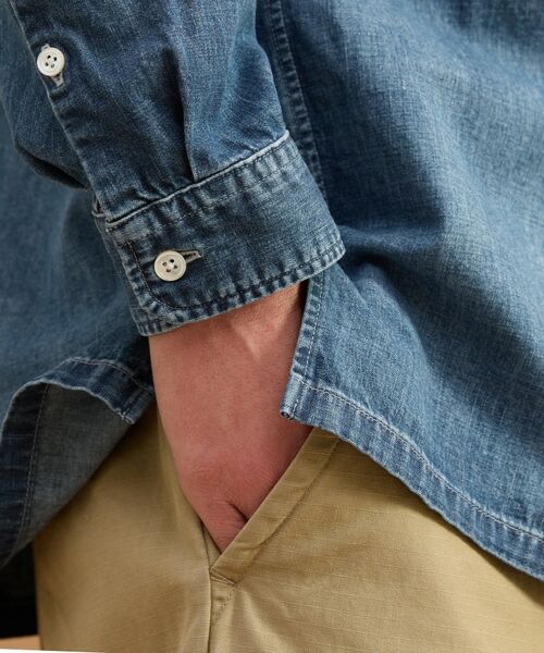 TAKEO KIKUCHI / タケオキクチ シャツ・ブラウス | バンドカラーデニムシャツ | 詳細20