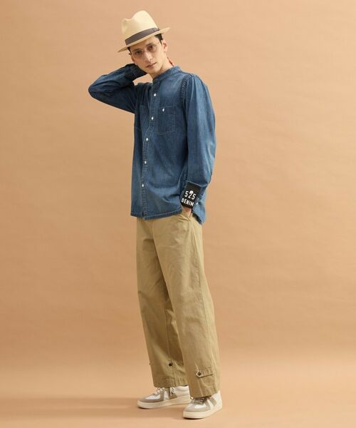 TAKEO KIKUCHI / タケオキクチ シャツ・ブラウス | バンドカラーデニムシャツ | 詳細5