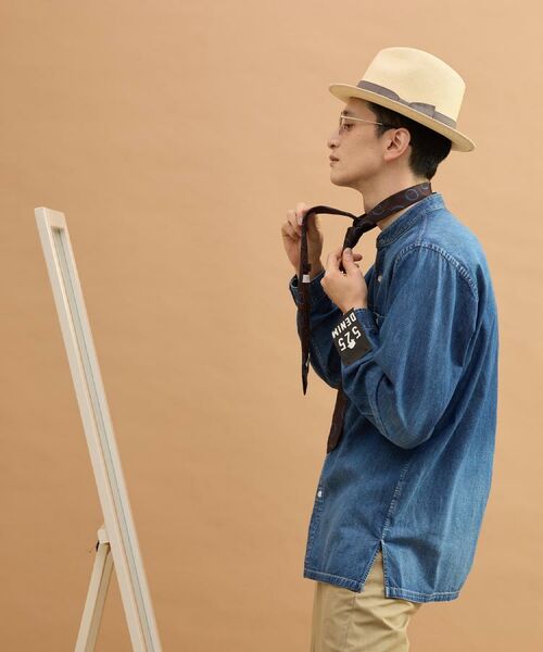 TAKEO KIKUCHI / タケオキクチ シャツ・ブラウス | バンドカラーデニムシャツ | 詳細6