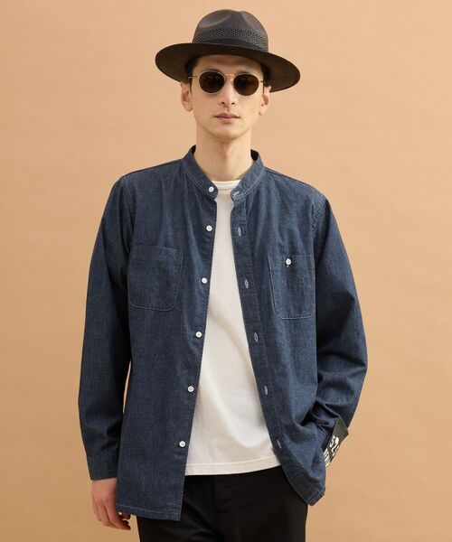 TAKEO KIKUCHI / タケオキクチ シャツ・ブラウス | バンドカラーデニムシャツ | 詳細9