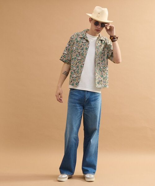 TAKEO KIKUCHI / タケオキクチ シャツ・ブラウス | フラワープリントオープンカラー半袖シャツ | 詳細11