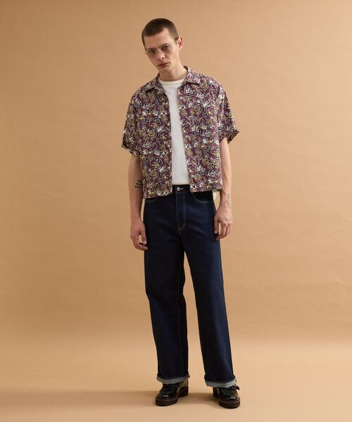 TAKEO KIKUCHI / タケオキクチ シャツ・ブラウス | フラワープリントオープンカラー半袖シャツ | 詳細17