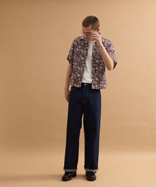 TAKEO KIKUCHI / タケオキクチ シャツ・ブラウス | フラワープリントオープンカラー半袖シャツ | 詳細18