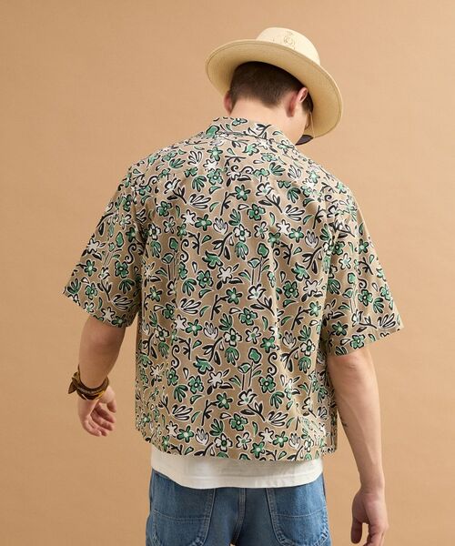 TAKEO KIKUCHI / タケオキクチ シャツ・ブラウス | フラワープリントオープンカラー半袖シャツ | 詳細21