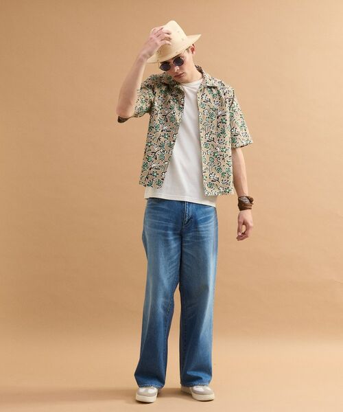 TAKEO KIKUCHI / タケオキクチ シャツ・ブラウス | フラワープリントオープンカラー半袖シャツ | 詳細23