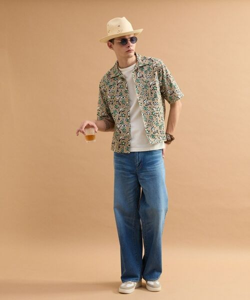 TAKEO KIKUCHI / タケオキクチ シャツ・ブラウス | フラワープリントオープンカラー半袖シャツ | 詳細27