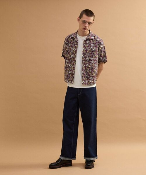 TAKEO KIKUCHI / タケオキクチ シャツ・ブラウス | フラワープリントオープンカラー半袖シャツ | 詳細29