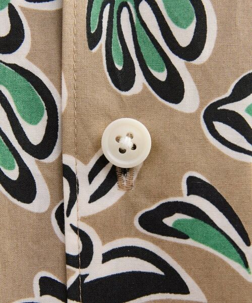 TAKEO KIKUCHI / タケオキクチ シャツ・ブラウス | フラワープリントオープンカラー半袖シャツ | 詳細8