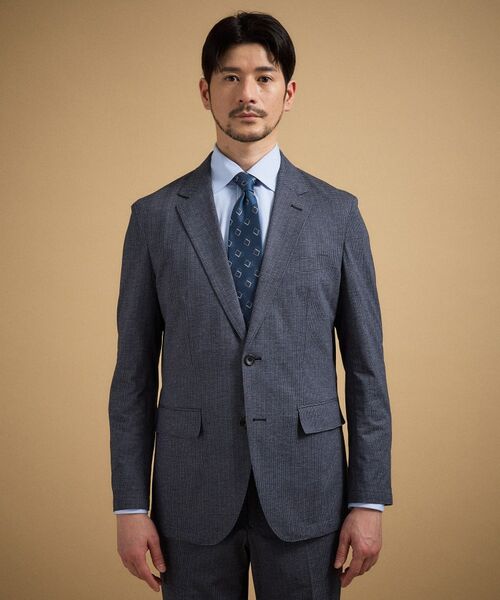 TAKEO KIKUCHI / タケオキクチ テーラードジャケット | ドットジャージ 千鳥プリント ジャケット | 詳細10