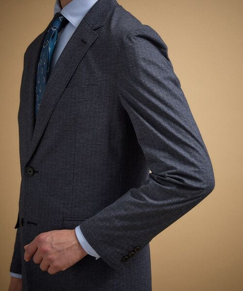 TAKEO KIKUCHI / タケオキクチ テーラードジャケット | ドットジャージ 千鳥プリント ジャケット | 詳細14