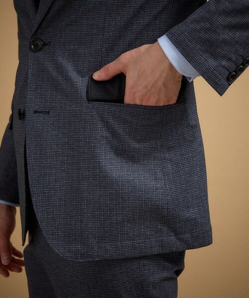 TAKEO KIKUCHI / タケオキクチ テーラードジャケット | ドットジャージ 千鳥プリント ジャケット | 詳細15