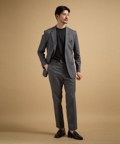 TAKEO KIKUCHI / タケオキクチ テーラードジャケット | ドットジャージ 千鳥プリント ジャケット | 詳細4