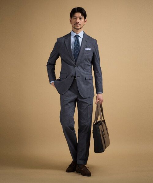 TAKEO KIKUCHI / タケオキクチ テーラードジャケット | ドットジャージ 千鳥プリント ジャケット | 詳細8