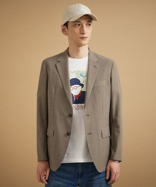 TAKEO KIKUCHI / タケオキクチ テーラードジャケット | トリコットサッカー ジャケット | 詳細6