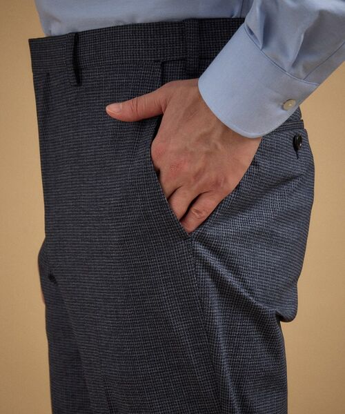 TAKEO KIKUCHI / タケオキクチ パンツ | ドットジャージ 千鳥プリント パンツ | 詳細14