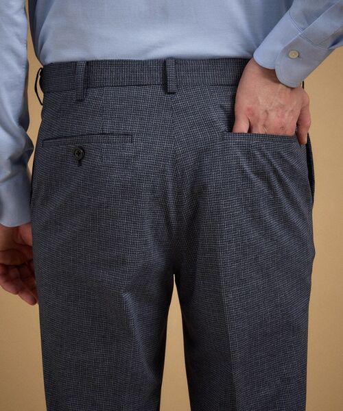 TAKEO KIKUCHI / タケオキクチ パンツ | ドットジャージ 千鳥プリント パンツ | 詳細15