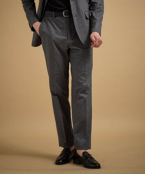 TAKEO KIKUCHI / タケオキクチ パンツ | ドットジャージ 千鳥プリント パンツ | 詳細2