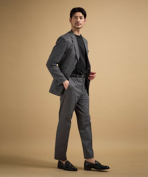 TAKEO KIKUCHI / タケオキクチ パンツ | ドットジャージ 千鳥プリント パンツ | 詳細3