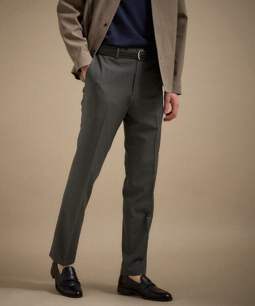 TAKEO KIKUCHI / タケオキクチ パンツ | 【接触冷感】定番トロピカル パンツ(チャコールグレー(014))