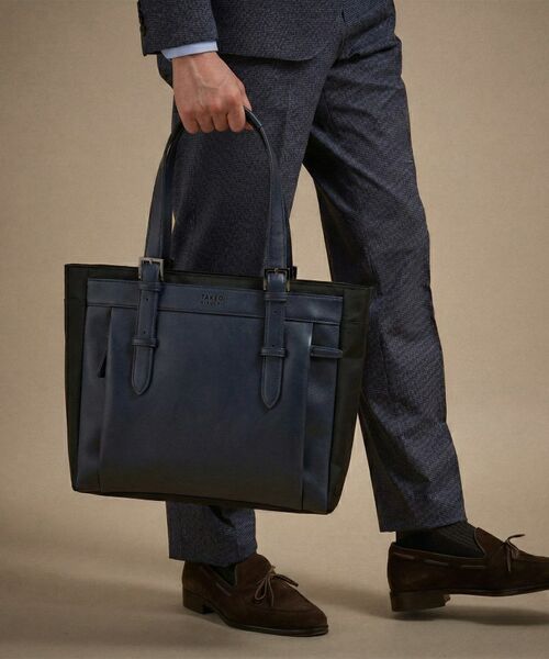 TAKEO KIKUCHI / タケオキクチ トートバッグ | CORDLEY（R） スマートブリーフトート（ネイビー(094)）
