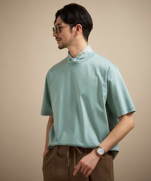 TAKEO KIKUCHI / タケオキクチ カットソー | アイスクリアコットン プルオーバー（ミントグリーン(021)）