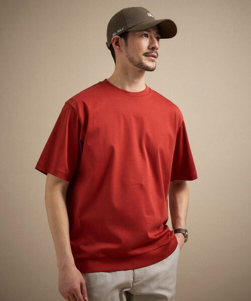 TAKEO KIKUCHI / タケオキクチ カットソー | アイスクリアコットン プルオーバー（オレンジ(069)）