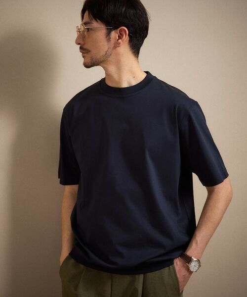 TAKEO KIKUCHI / タケオキクチ カットソー | アイスクリアコットン プルオーバー（ネイビー(095)）