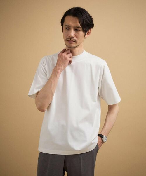 TAKEO KIKUCHI / タケオキクチ Tシャツ | 【接触冷感】アイスクリアコットン モックネック Tシャツ | 詳細26