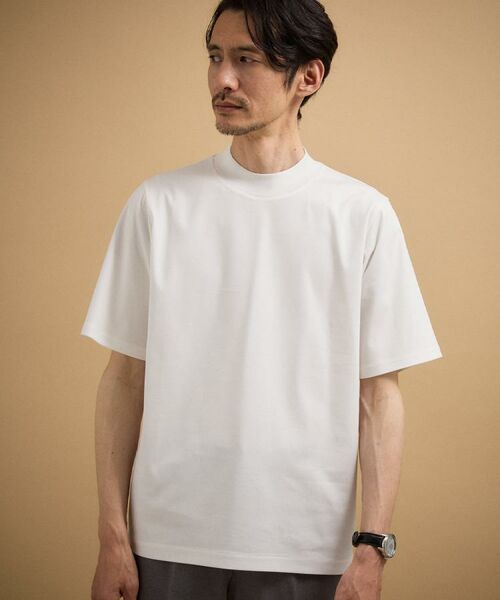 TAKEO KIKUCHI / タケオキクチ Tシャツ | 【接触冷感】アイスクリアコットン モックネック Tシャツ | 詳細27