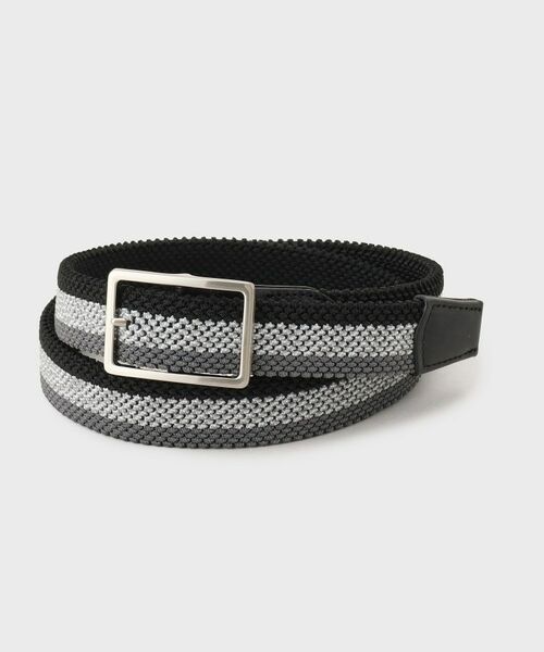 TAKEO KIKUCHI / タケオキクチ ベルト・サスペンダー | ゴムメッシュリバーシブルベルト（ブラック(519)）