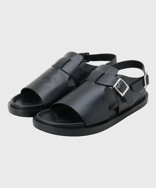 TAKEO KIKUCHI / タケオキクチ サンダル | バックストラップサンダル（ブラック(019)）