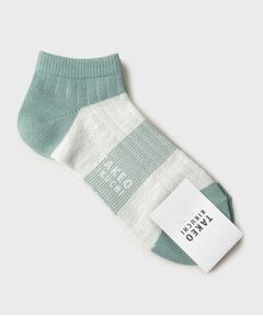 TAKEO KIKUCHI / タケオキクチ ソックス | 異素材切り替えショートソックス